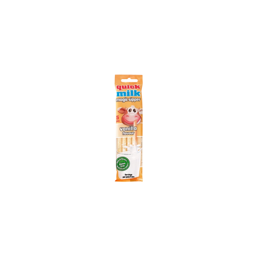 .Quick milk 5x6g tt.szívószál vanili