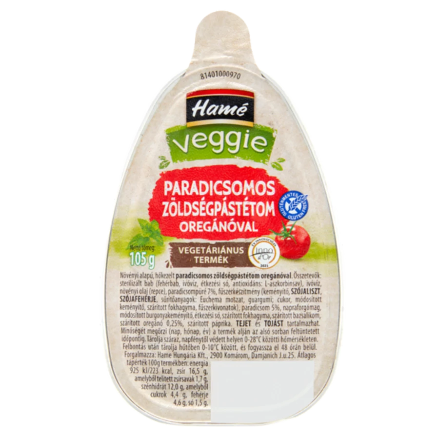 .Veggie Paradicsomos oregánóval 105g