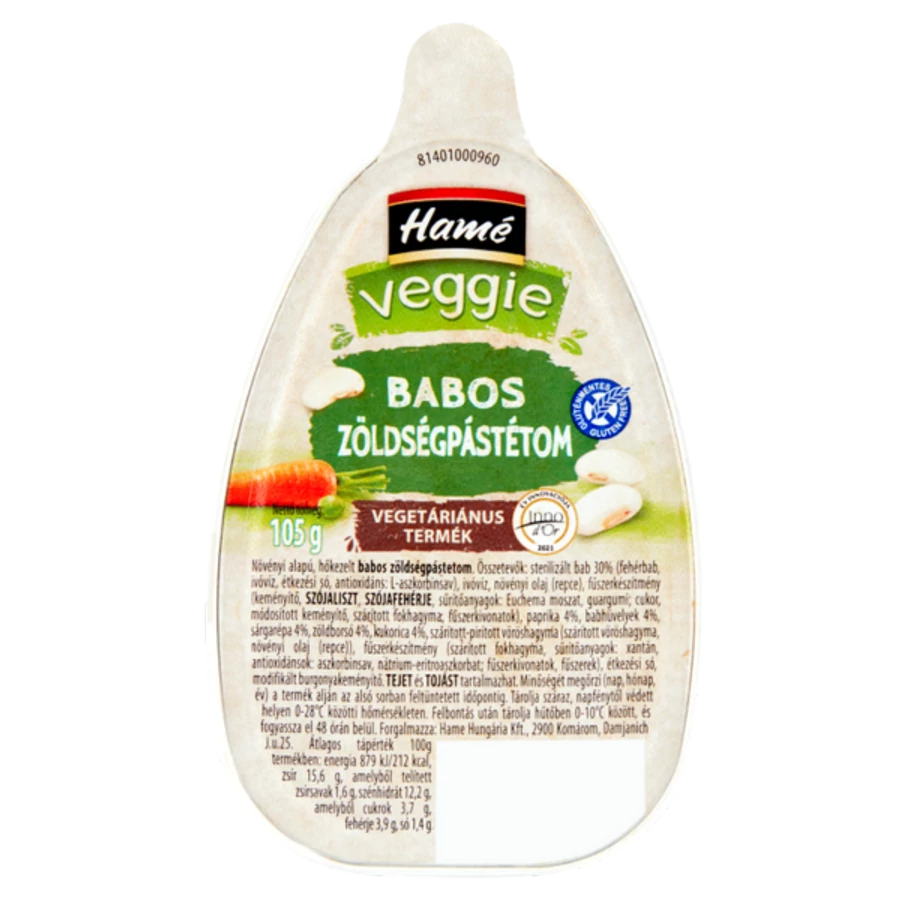 .Veggie Babos zölds.pástétom 105g