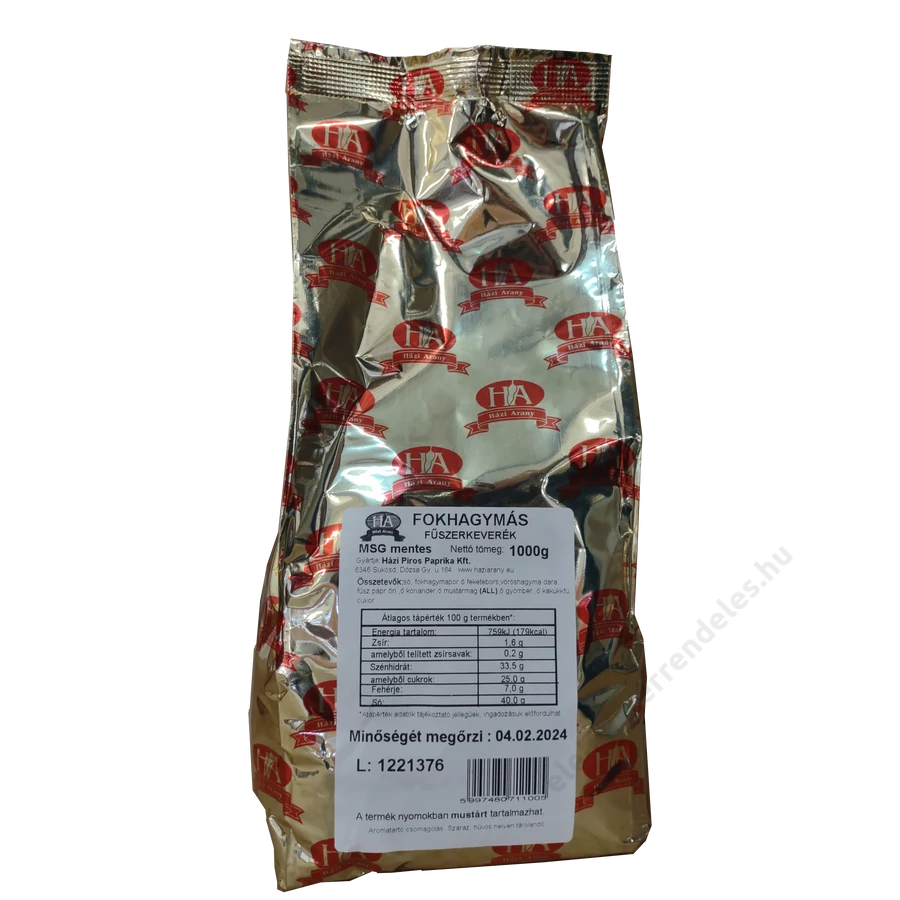 .HA Fokhagym.fszkev. 1kg MSG mentes
