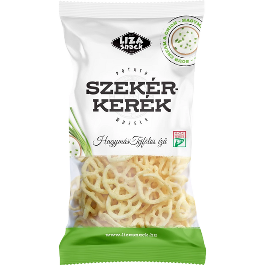 .Liza szekérkerék 40g hagymás-tejf.