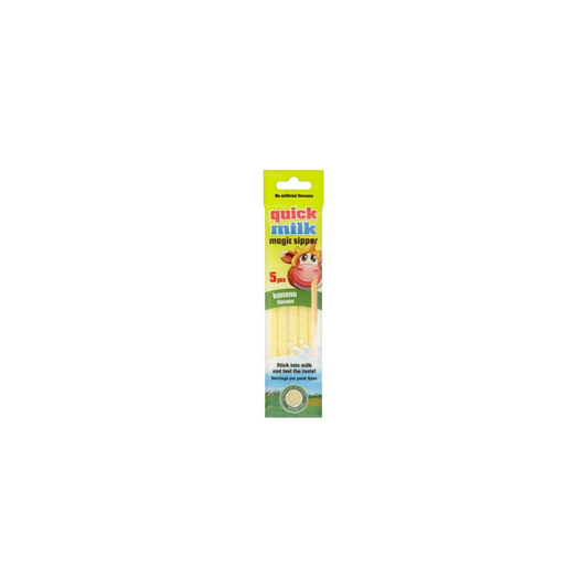 .Quick milk 5x6g tt.szívószál banán