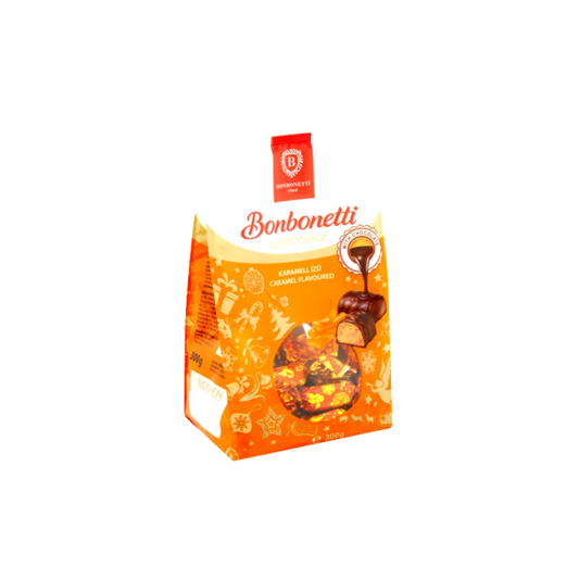 Szaloncukor Bonbonetti 280g Karamell ízű tasakos