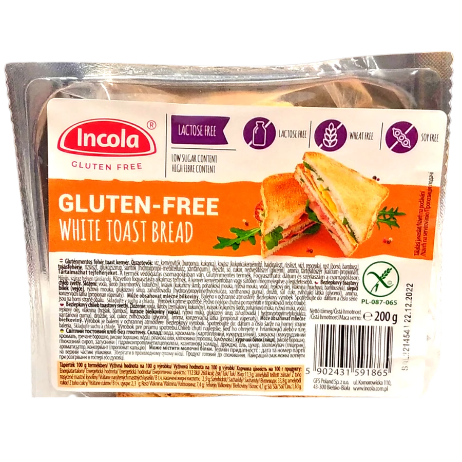 .Incola Glut.ment Fehér kenyér 200g