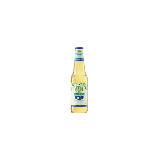 Somersby Elderflower&lime 0,33l 0% üveges DRS bodza-lime