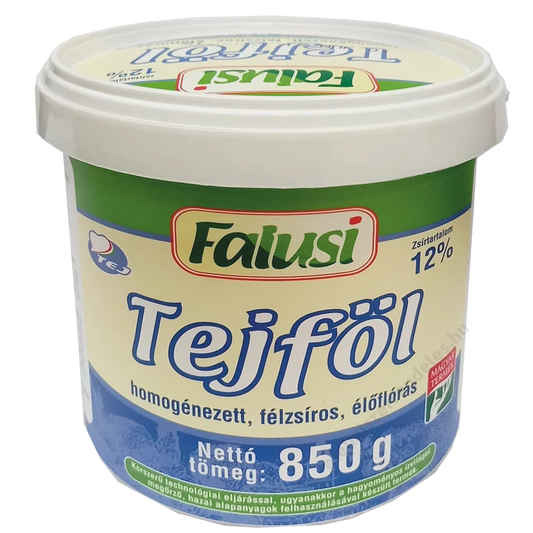 .Falusi tejföl 12% 850g vödrös