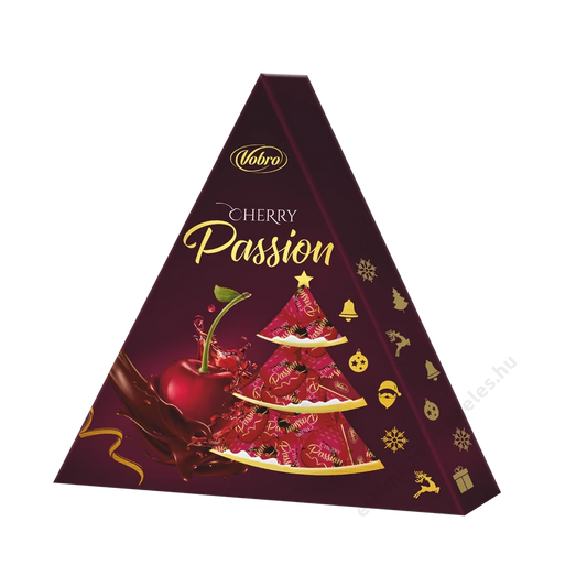 Vobro Tree karácsonyfa formájú alk.meggyel tt. praliné 126g