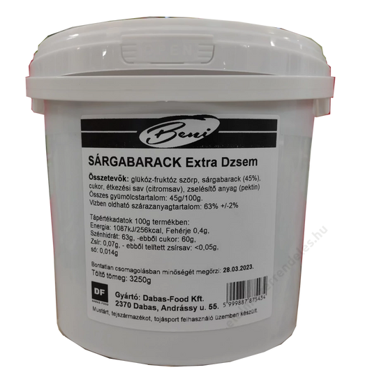 .Beni extradzsem 3,25kg Barack vödör