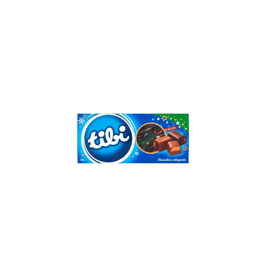 Tibi szaloncukor válogatás tej-étcsokival diszdobozos 280g