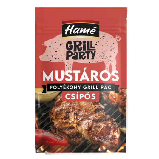 Hamé Grill Party Mustáros csípős folyékony grillpác 80g